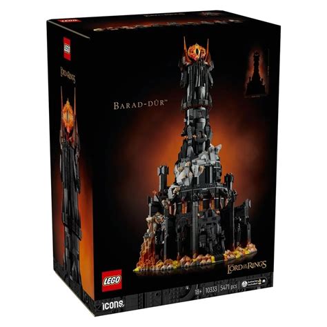 lego barad dur 2024|LEGO Lord of the Rings 10333: Barad